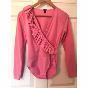 J.Crew Ruffle Wrap Bodysuit
